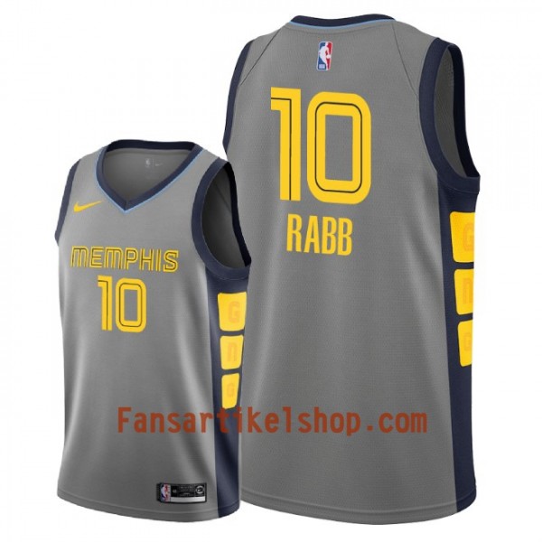 Memphis Grizzlies Trikot Ivan Rabb 10 2018-19 Nike City Edition Grau Swingman - Herren Memphis Grizzlies Trikot Ivan Rabb 10 2018-19 Nike City Edition Grau Swingman - Herren